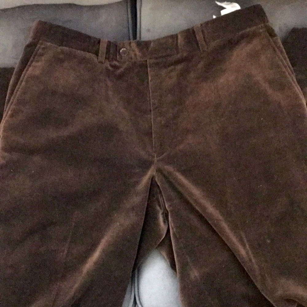 Zara man chocolate corduroy dress pants.
